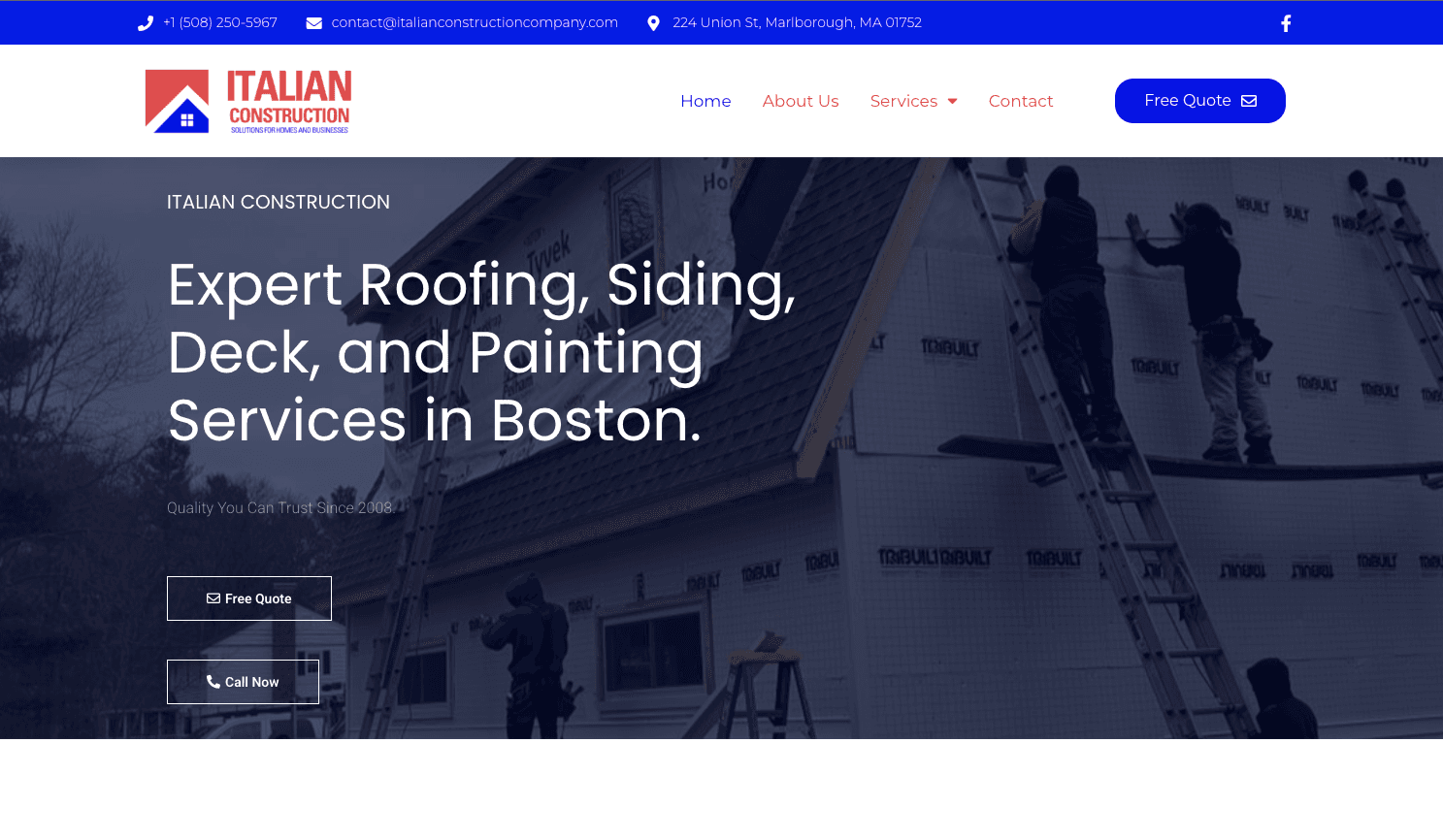 Italian Construction Co. website