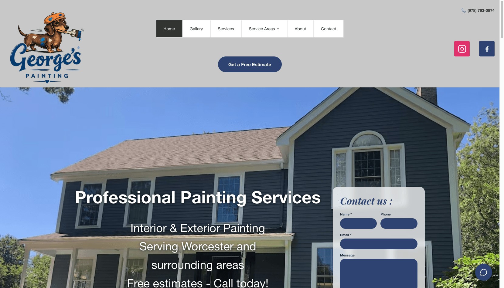 George's Painting website