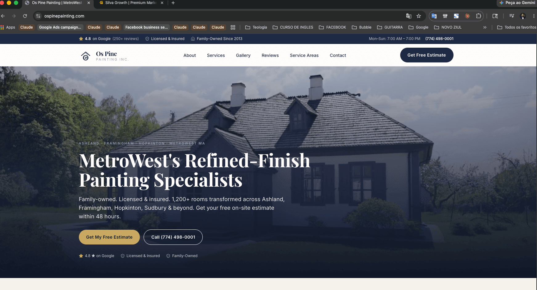 Os Pine Painting website