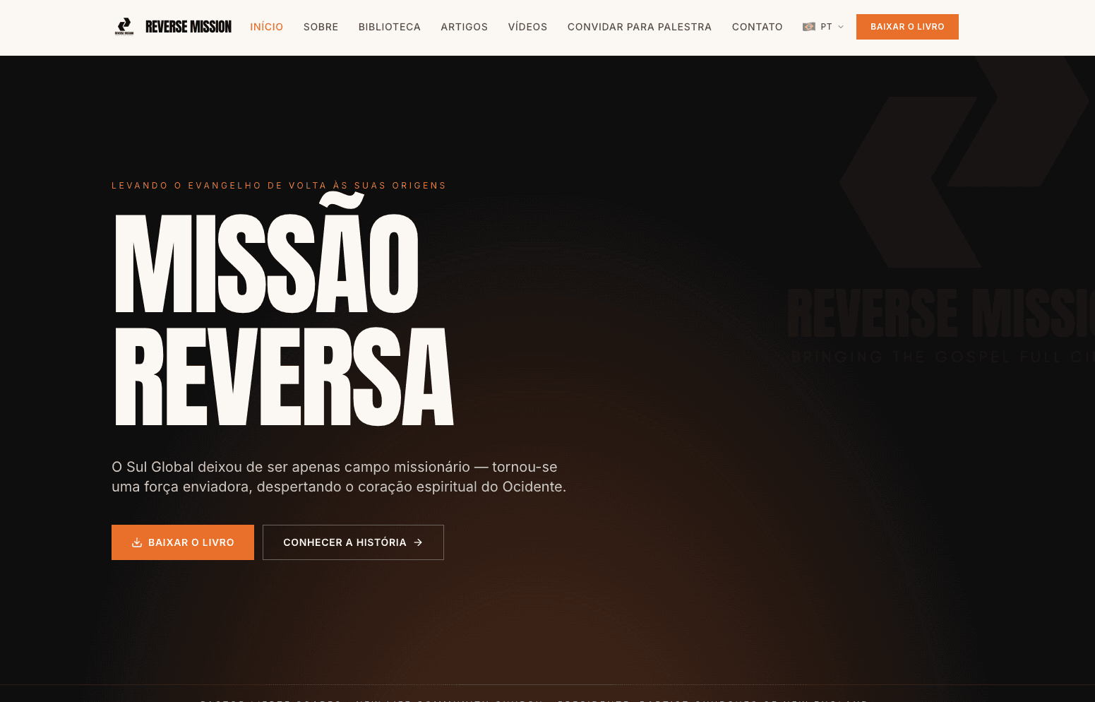 Reverse Mission website