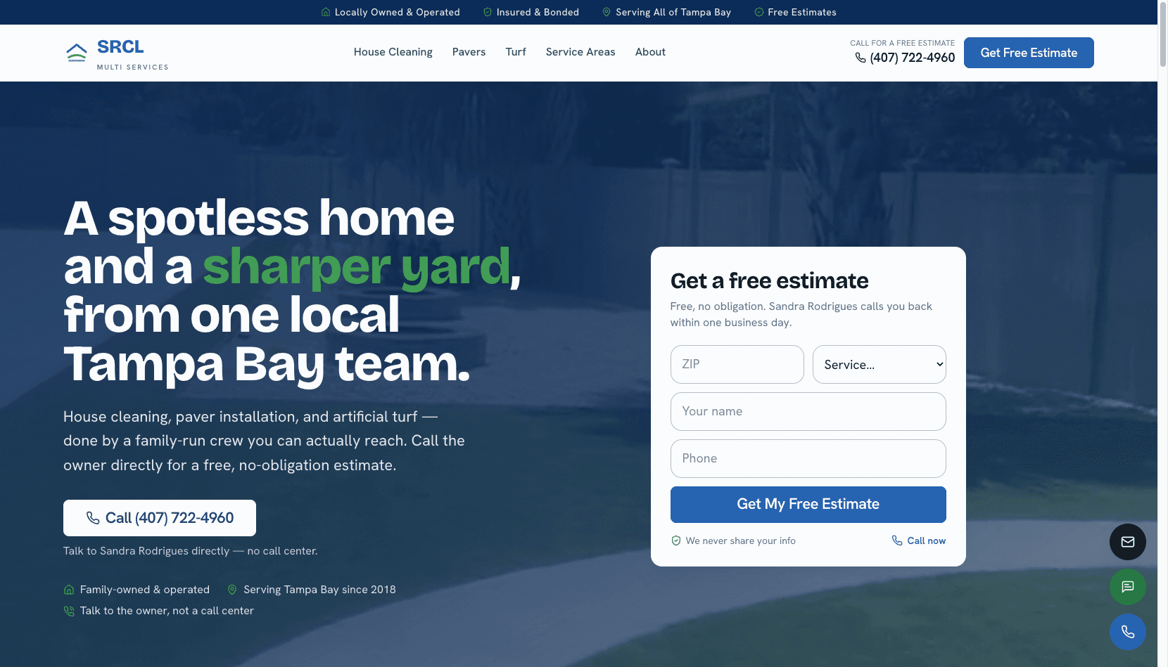 SRCL Multi Services website